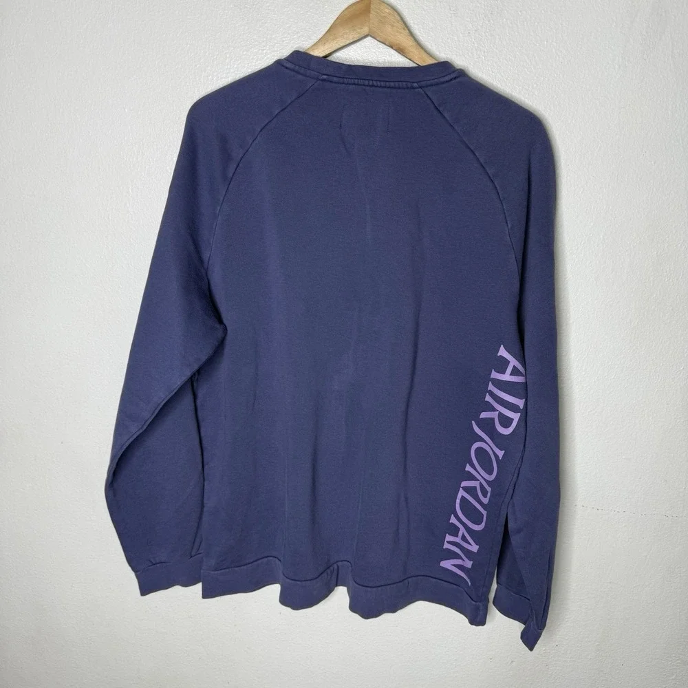 Air Jordan Classic Jumpman Purple Blue Crew Sweatshirt‎ Crewneck Mens XL